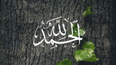 صور كلمة الحمد لله